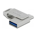 USB Stick 128GB Delock USB 3.2 Gen 1 USB-C + Typ-A - Metallgehuse