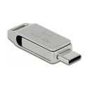 USB Stick 128GB Delock USB 3.2 Gen 1 USB-C + Typ-A - Metallgehuse