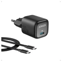 Φορτιστής Πρίζας Anker 30W kompaktes GaN Fast charger 1x USB-C Black
