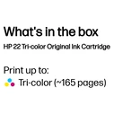 Γνήσιο Μελάνι HP 22 original C9352AE UUS tri-colour 5ml 165 pages 1-pack