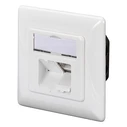 Πρίζα Δικτύου Digitus Cat5e 2xRJ45 shielded junction box, SignalWhite