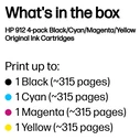Γνήσιο Μελάνι HP 912 CMYK Original Ink 4-Pack