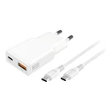 Φορτιστής Πρίζας 4Smarts charger PDPlug Duos Slim 20W GaN USB-C/A+USB-C