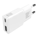 Φορτιστής Πρίζας 4Smarts charger PDPlug Duos Slim 20W GaN USB-C/A+USB-C