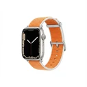 Λουράκι Premium Pro for Apple Watch, Orange/White, 40mm, 41mm, 38mm, 42mm (Series 10), GA-MAG-BNDA-P+GSS