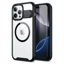Θήκη Κινητού GUAN 10H Hartglas with Kickstand for iPhone 16 Plus, Transparent/Black, GA-MAGCS-IP24-BLS67BLK