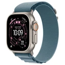 Smartwatch Apple Watch Ultra 3 Titanium Cellular 49mm Natur (Alpine Loop hellBlue) Medium
