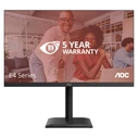 Monitor 27" AOC U27E4CV - Ultra HD, Speakers, (3840x2160, 60 Hz, 2x HDMI 2.0, ((90W PD), RJ45, USB Hub) Black