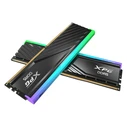 Μνήμη RAM Σταθερού DDR5 Adata DIMM 48GB 6400 (2x 24 GB) Dual-Kit (Black, AX5U6400C3224G-DTLABRBK, Lancer Blade RGB, Intel XMP, AMD EXPO)