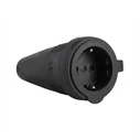 Φις Ρεύματος ABL 100000049 Original SCHUKO. Gummi (TPE). Black. Manschette. IP44.