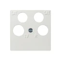 Πρίζα GIRA 025903 Central plate 4-fold Ankaro System 55 pureWhite ECG Astro