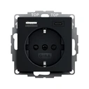 Πρίζα GIRA 2459005 SCHUKO SH USB voltage supply. 2f Type A/C System 55 Black m