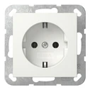Πρίζα GIRA 444013 SCHUKO socket + mounting plate AP ReinWhite