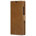 Θήκη Κινητού Dbramante1928 Lynge - Flip - grained leather - Light brown - for Samsung Galaxy S22 Ultra