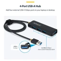 USB Hub StarTech 4-Port USB-A HUB 5GBPS