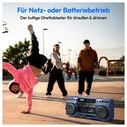 Φορητό Ηχοσύστημα Medion LIFE P66538 Retro-Boombox Blue