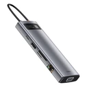 Docking Station Baseus Metal Gleam Series, USB-C to 3x USB 3.0 + HDMI + PD + Ethernet