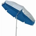 Velco Veranda / Garden / Beach Umbrella Blue with Silver Exterior Coating & Screw-in Base 2.2 m Aluminum