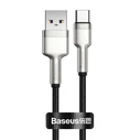 Καλώδιο USB to USB-C for Baseus Cafule, 66W, 0.25m (black)