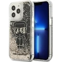 Karl Lagerfeld KLHCP13LLGGKBK Apple iPhone 13 Pro black hardcase Liquid Glitter Gatsby