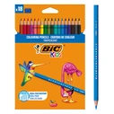 BIC Kids Tropicolors Hexagonal Colored Pencils - 18 Colors