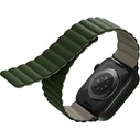 UNIQ Revix strap Apple Watch 4/5/6/7/SE/8/9/Ultra 44/45/49mm Reversible Magnetic green-taupe/dark gray