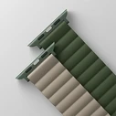 UNIQ Revix strap Apple Watch 4/5/6/7/SE/8/9/Ultra 44/45/49mm Reversible Magnetic green-taupe/dark gray