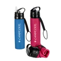 CAMPCOOL Silicone Water Bottle 600 ml - Flexible/Collapsible (various colors)