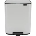 Brabantia Plastic Pedal Bin 12 L White