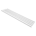 DELOCK Cable Duct with Sliding Cover, Adhesive, 20x10mm, 1m, White, Set of 5 (Model 22067)