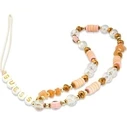Guess GUSTBOHP Phone Strap brown Beads Bohemia