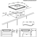 AEG Επαγωγική Εστία Αυτόνομη TO64IC0CXB 57.6x51.6 εκ.