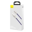 Καλώδιο USB to Lightning Baseus Cafule 2.4A 1m (purple)