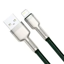 Καλώδιο USB to Lightning Baseus Cafule 2.4A 1m (green)