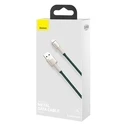 Καλώδιο USB to Lightning Baseus Cafule 2.4A 1m (green)