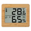 Θερμόμετρο - Υγρασιόμετρο Life Gem Bamboo Edition