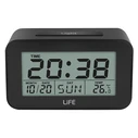 Ρολόι Ξυπνητήρι Life ACL-201 With Thermometer Black