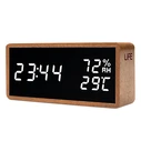 Ρολόι Ψηφιακό Θερμόμετρο/Υγρόμετρο Life Noble Sapele Εσωτερικού Χώρου Με Ρολόι Ξυπνητήρι Και Ημερολόγιο