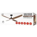 LiFE GRANDE APELIOTES NATURE 56-inch (142 cm) DC Ceiling Fan with LED Light and Remote, 38W