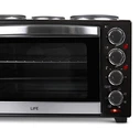 LiFE Kouzinaki 483 Ηλεκτρικό Φούρνος 48L με 3 Εστίες & Αέρα, Μαύρο