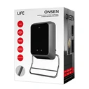 LiFE Onsen Αερόθερμο Μπάνιου Τοίχου Μαύρο 2000W