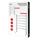 LiFE WARM & DRY Ηλεκτρική Πετσετοκρεμάστρα 100W 86x53cm Λευκή