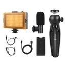 Τρίποδο Κινητού Live broadcast kit Puluz + LED lamp + microphone + phone clamp