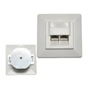 Cat5e Recessed Dual FTP Socket (KRONE type) N125-02