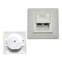Flush-mounted Cat6E Double FTP KRONE Type Outlet - N125-04