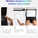 Baseus Brilliance case with keyboard Apple iPad Pro 12.9 2018/2020/2021 (3., 4. i 5. gen) white