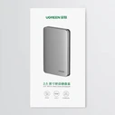 UGREEN CM300 pocket enclosure for 2.5 \'\' SATA 3.0 6Gbps hard disk gray + cable USB - USB Type C 0.5m