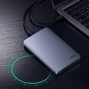 UGREEN CM300 pocket enclosure for 2.5 \'\' SATA 3.0 6Gbps hard disk gray + cable USB - USB Type C 0.5m