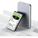 UGREEN CM300 pocket enclosure for 2.5 \'\' SATA 3.0 6Gbps hard disk gray + cable USB - USB Type C 0.5m