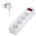 Πολύπριζο Sonora PSW401 4 Θέσεων με Διακόπτη και Καλώδιο 1.5m White